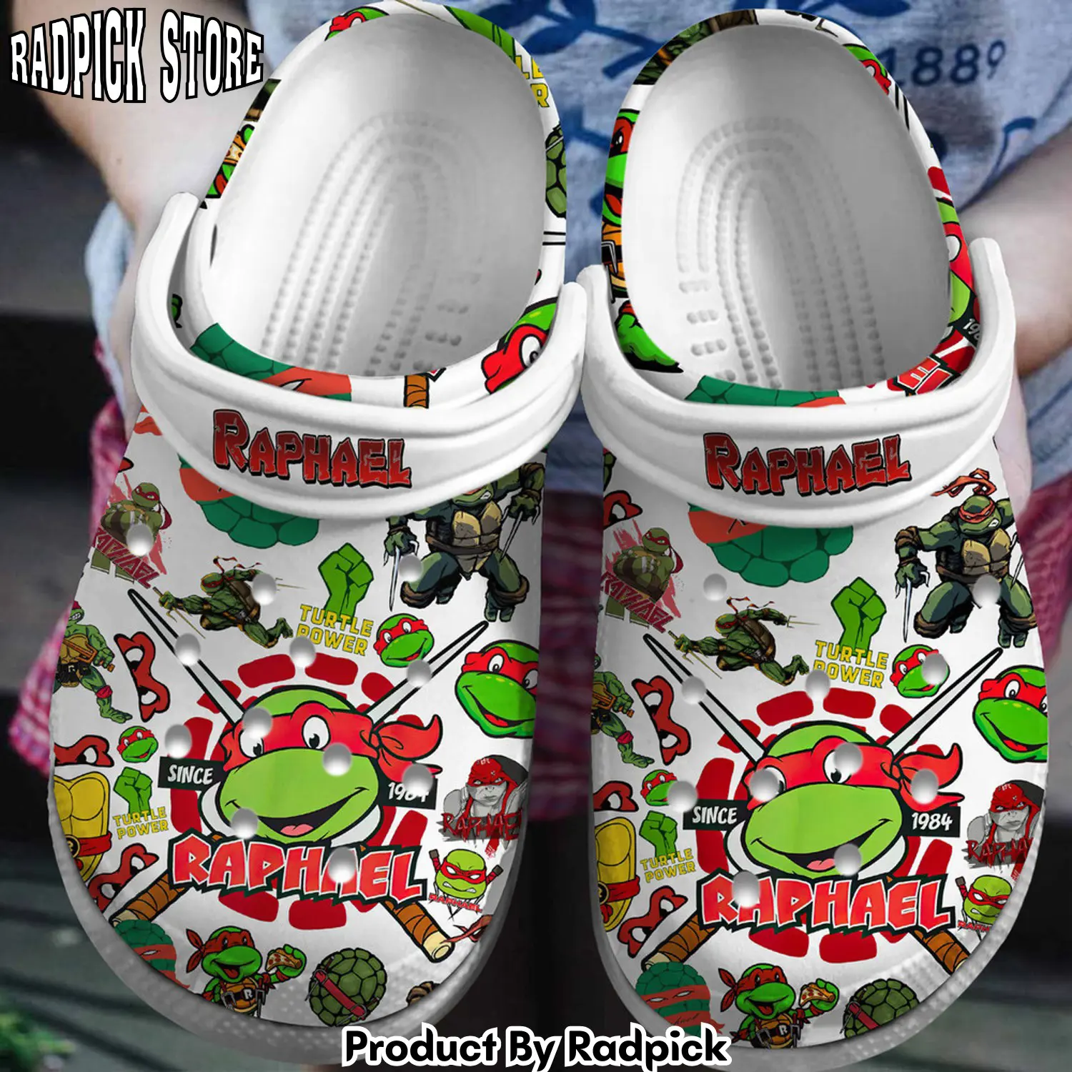 Radpick teenage mutant ninja turtles raphael cartoon clogs shoes for men women rp652834